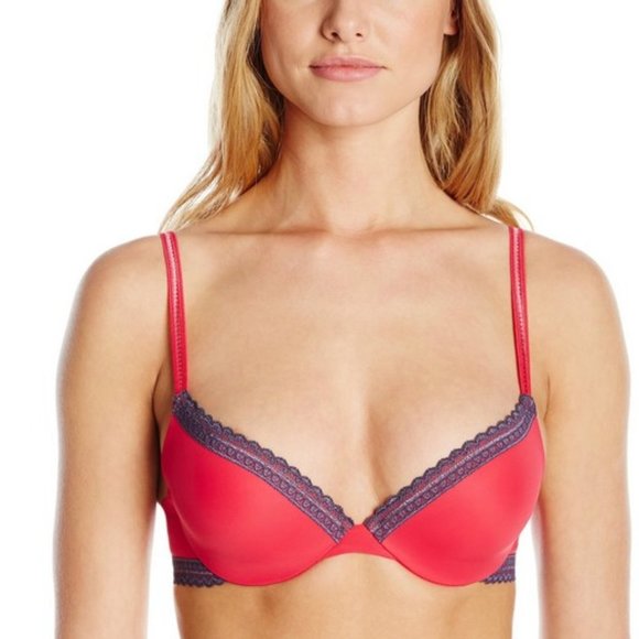 Elle Macpherson Intimates Untrafines Contour Plunge Bra, 32DD - Picture 1 of 12